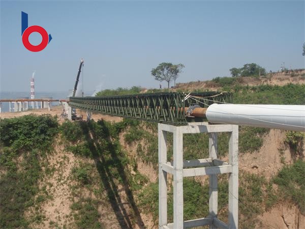 陜西省鳳翔縣榮凱200型67.056米（單跨）雙排單層加強型（國內 大跨度貝雷鋼橋）